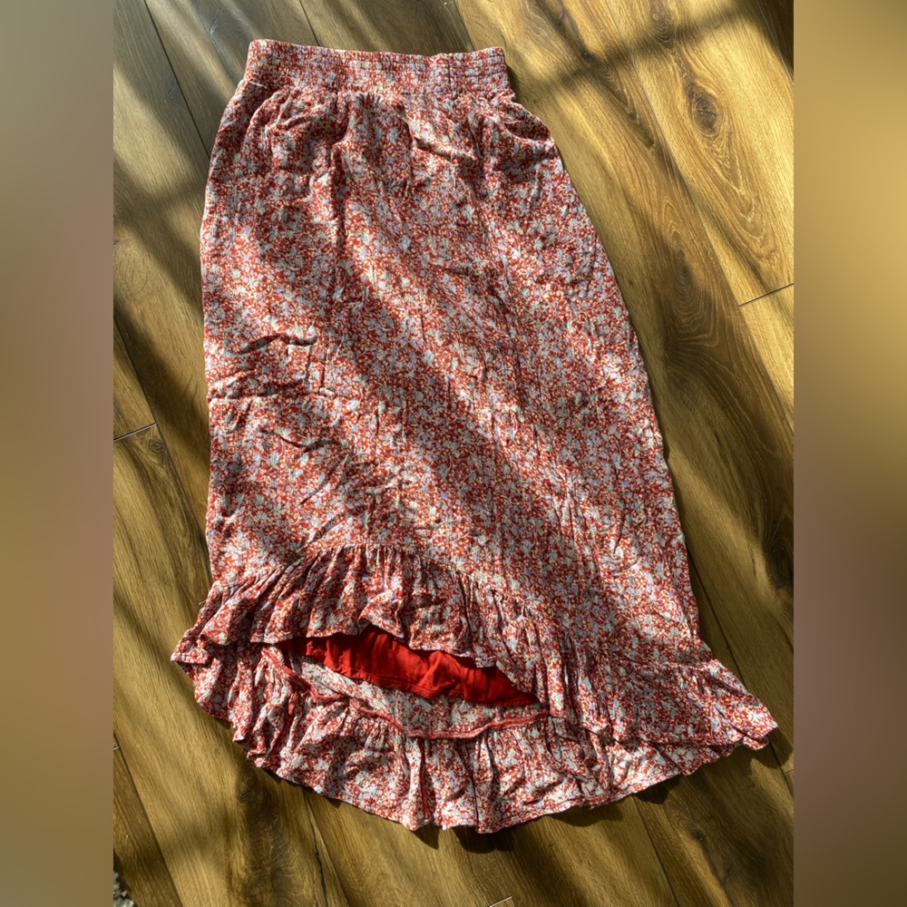 Abercrombie High Low Floral Skirt